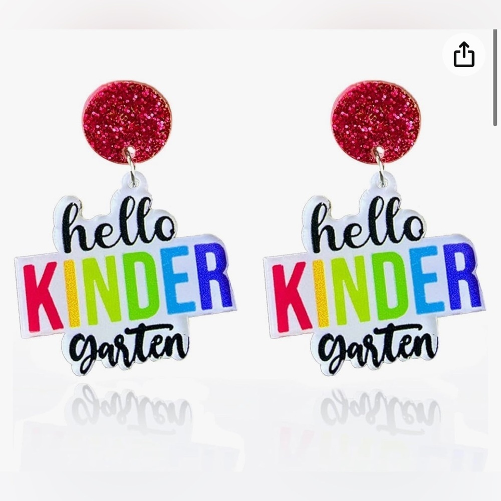 NEW Hello kindergarten earrings